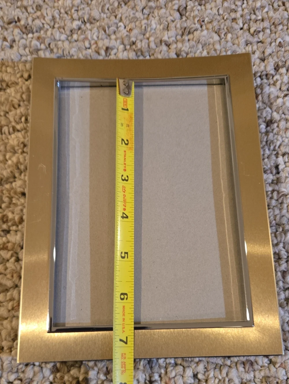 Brushed Brass & Silvertone Frame - 4.5